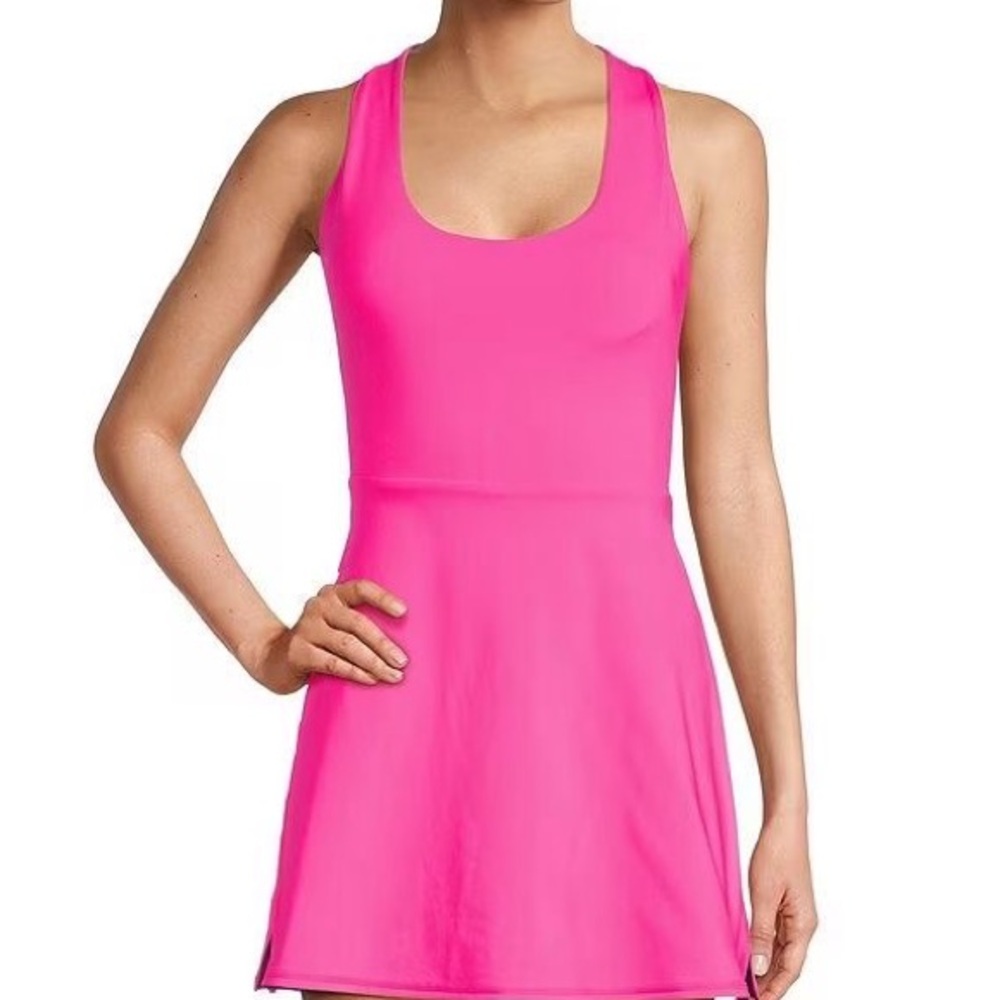 Antonio Melani Fuscia Athletic Dress XL Built In Shorts Pocket Tennis Golf